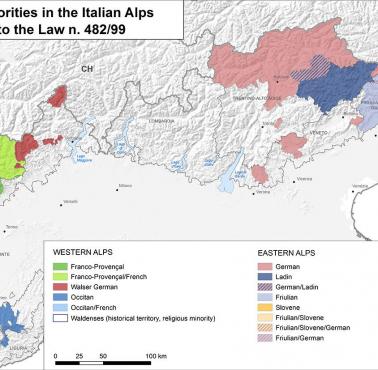 Mniejszości językowe we włoskich Alpach