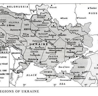 Etnograficzna mapa historycznej Ukrainy