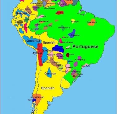 Języki używane w Ameryce Południowej