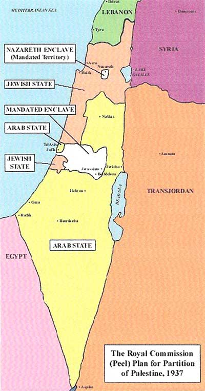 Brytyjski plan podziału Palestyny w 1937 roku