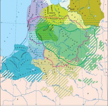 Starożytne plemiona pruskie (języki bałtyckie) w XIII wiek, przed podbojem ich przez Krzyżaków