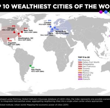 10 najbogatszych miast świata