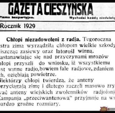 Chłopi niezadowoleni z radia, 1929