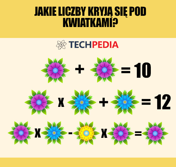 Jakie liczby kryją się pod kwiatkami?