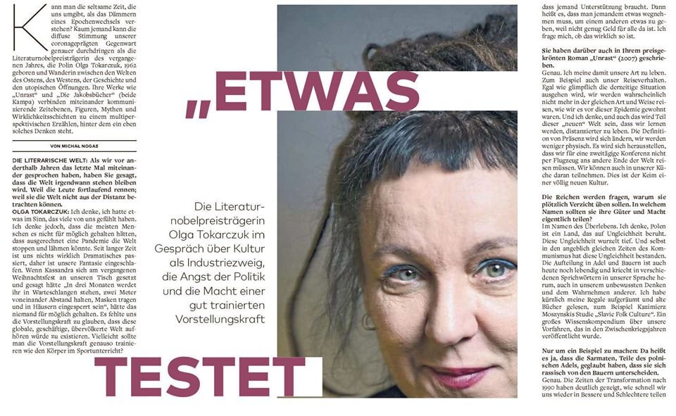 Przykład ojkofobii na podstawie wywiadu z Panią O.Tokarczuk w niemieckiej gazecie Die WELT