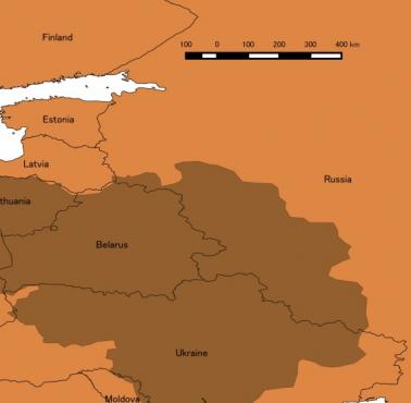 Największy zasięg terytorialny Wielkiego Księstwa Litewskiego