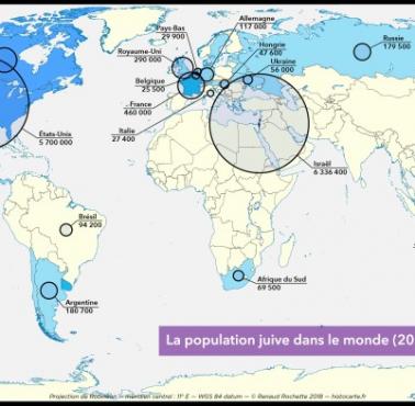 Populacja Żydów na świecie