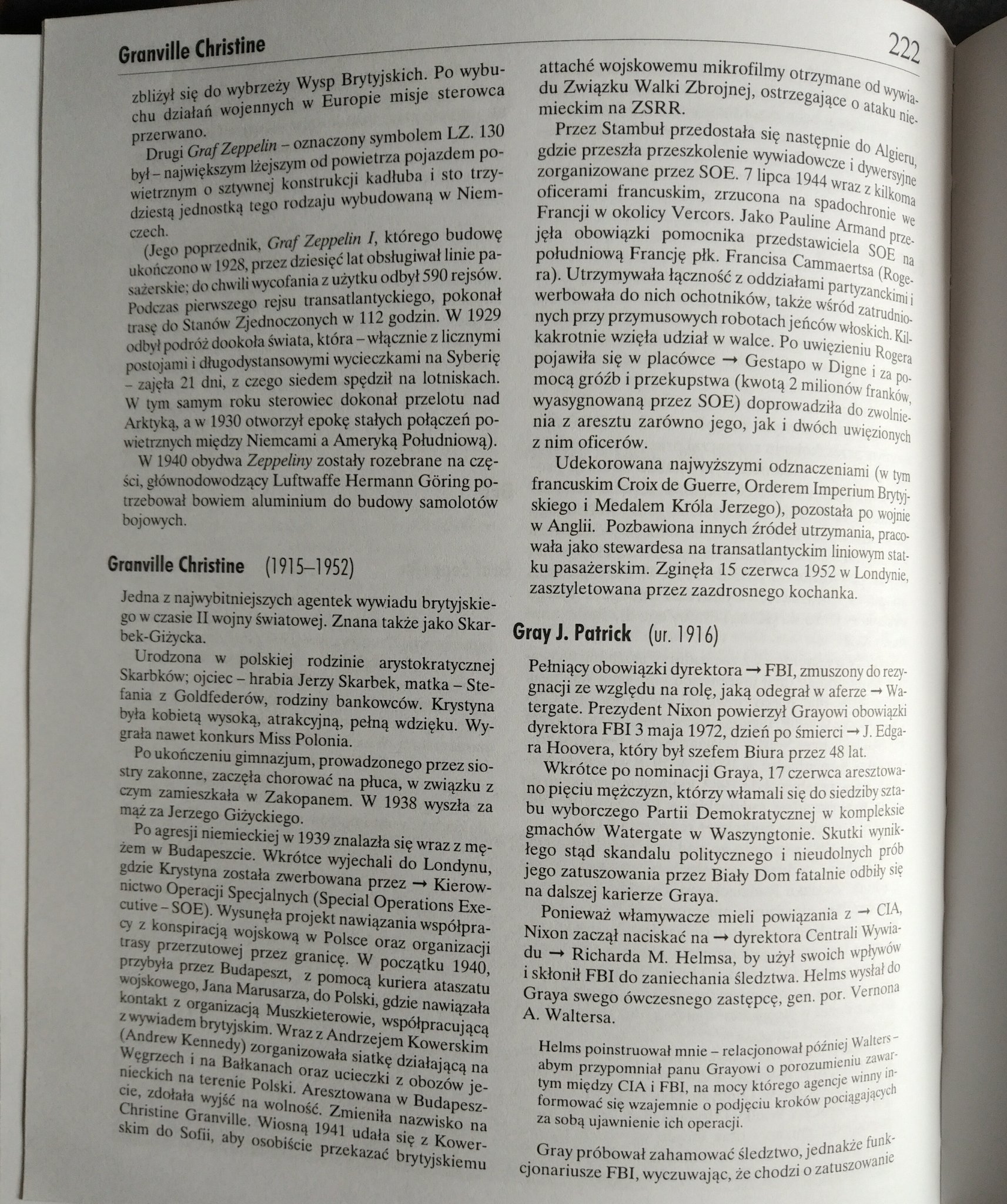 Krystyna Skarbek herbu Abdank ps. „Christine Granville” jedna z najwybitniejszych agentek brytyjskiego wywiadu działająca ...