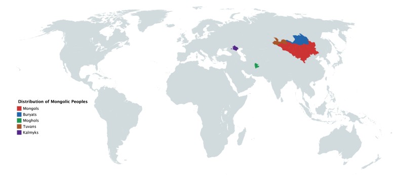 Ludy mongolskie na świecie