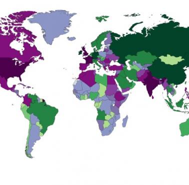 Kraje świata według eksportu / importu netto