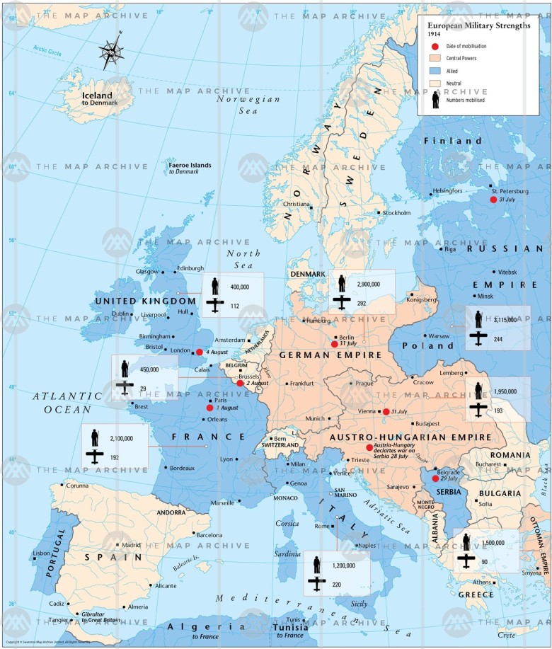 Potencjał militarny państw europejskich w 1914 roku