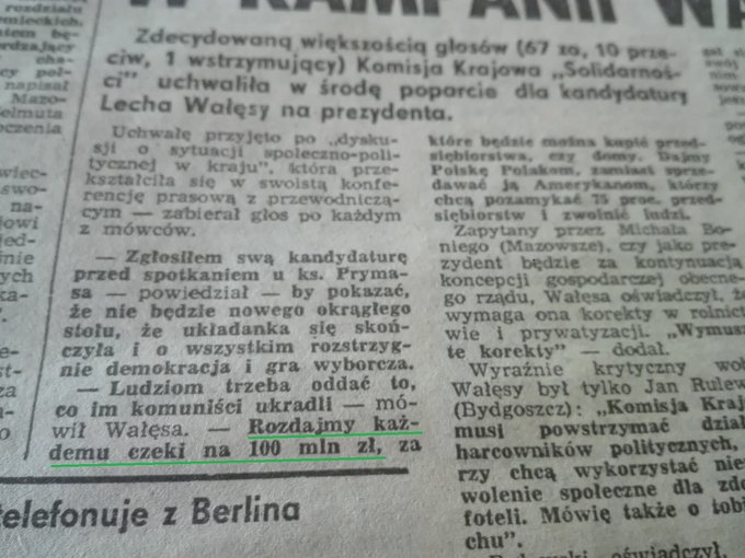 Ciekawa wypowiedź Lecha Wałęsy (TW Bolek)