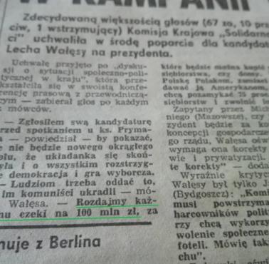 Ciekawa wypowiedź Lecha Wałęsy (TW Bolek)