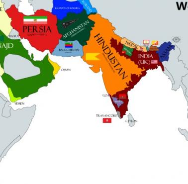 Azja Zachodnia w 1815 roku