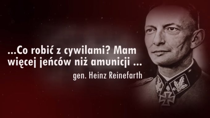 Heinz Reinefarth–niemiecki zbrodniarz, odpowiedzialny za liczne mordy podczas Powstania Warszawskiego