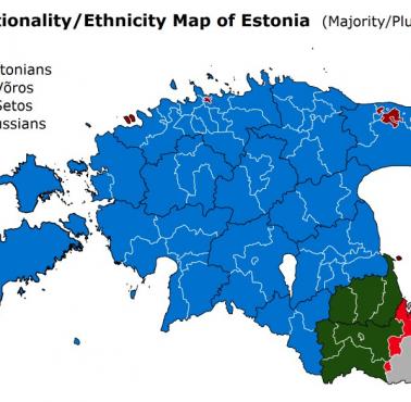 Mapa etniczna Estonii