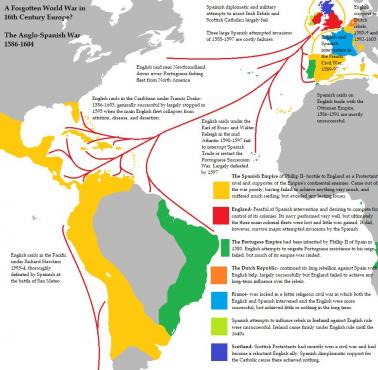 Wojna angielsko-hiszpańska (1587–1604) – konflikt pomiędzy Anglią i Hiszpanią na przełomie XVI i XVII wieku