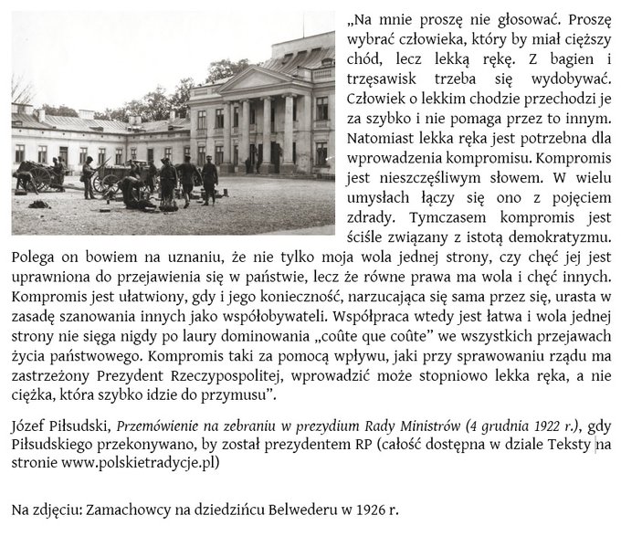 Józef Piłsudski o kompromisach