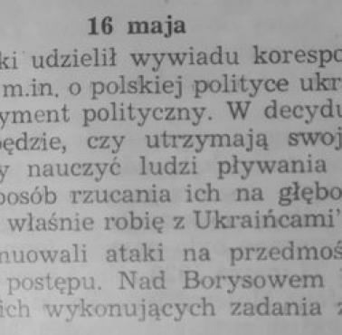 Marszałek Piłsudski o niepodległości Ukrainy