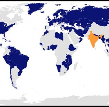 Kraje, które otwarcie popierają Indie w celu uzyskania stałego miejsca w Radzie Bezpieczeństwa ONZ