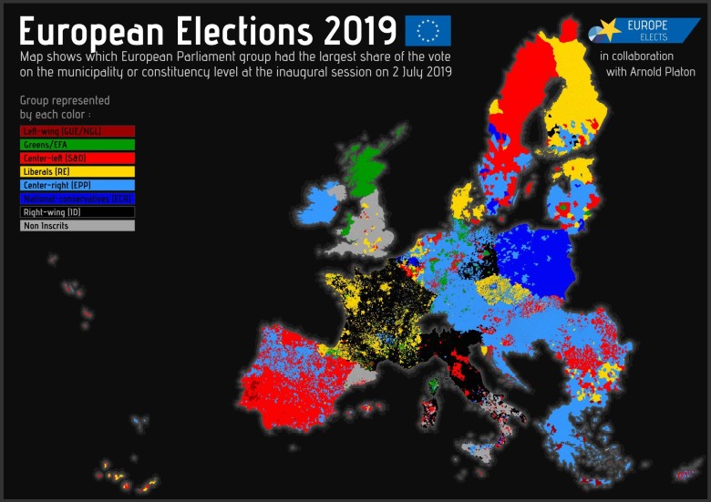 Wyniki wyborów do Parlamentu Europejskiego w 2019 roku
