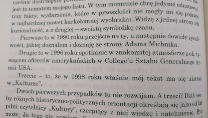 Wojciech Jaruzelski w liście do Jerzego Giedroycia o najważniejszych dla niego chwilach po 1989