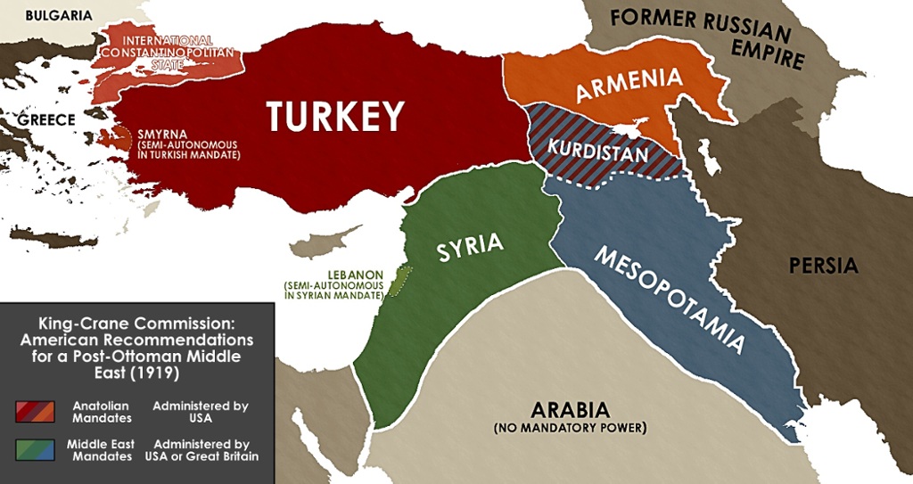 Amerykańska propozycja podziału Imperium Osmańskiego w 1919 roku