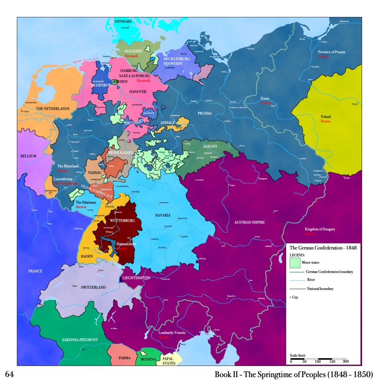 Państwa niemieckie w 1848-1850 roku
