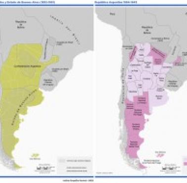 Ewolucja terytorialna Argentyny 1820-1990