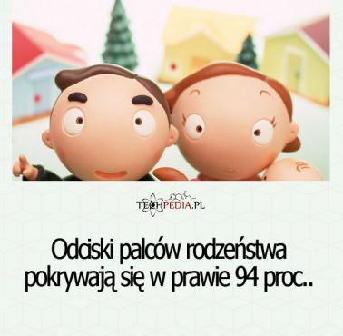 Odciski palców rodzeństwa ...