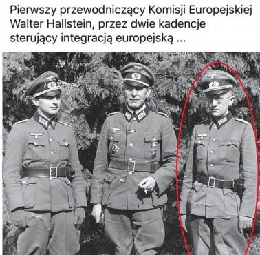 Walter Hallstein - przewodniczący Komisji Europejskiej (1958-1967), pierwszy z prawej