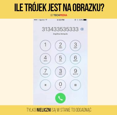 Ile trójek jest na obrazku?