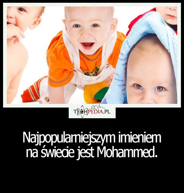 Najpopularniejszym imieniem na świecie jest ....