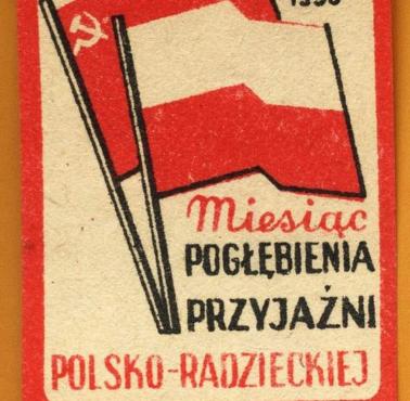 PRL, plakat propagandowy z 1950 roku