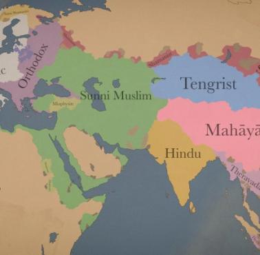 Mapa religijna świata w 1337 roku