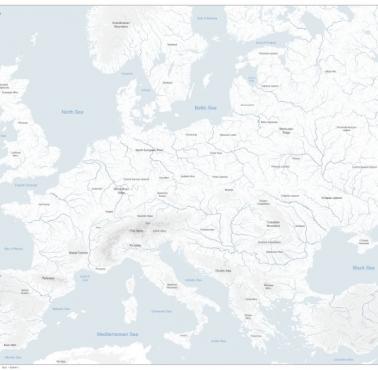 Mapa hydrograficzna Europy