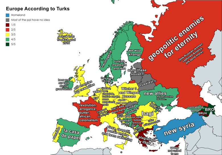 Europa według Turków, 2020