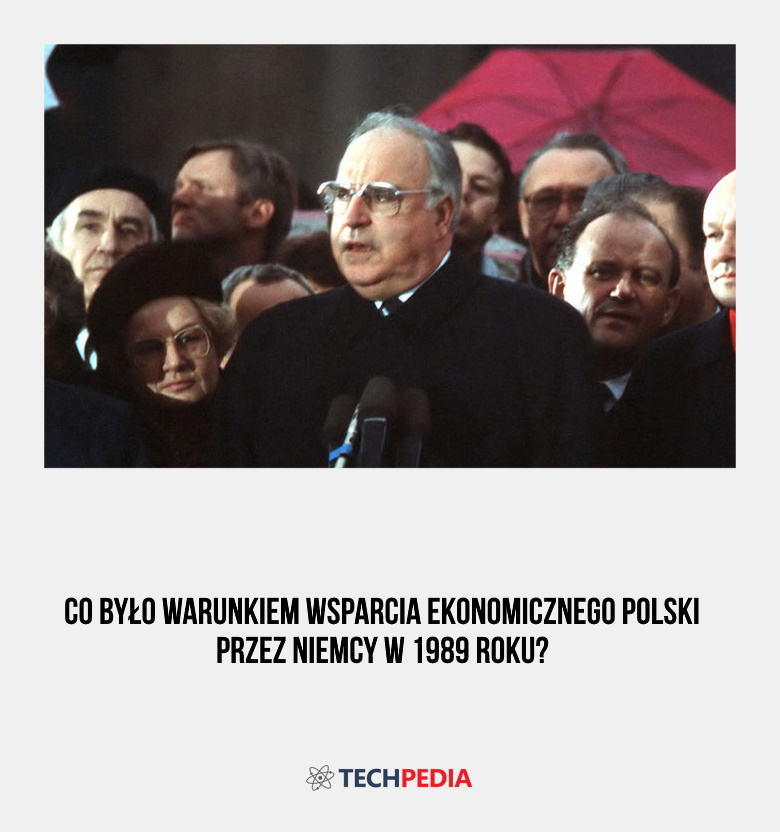 Co było warunkiem wsparcia ekonomicznego Polski przez Niemcy w 1989 roku?