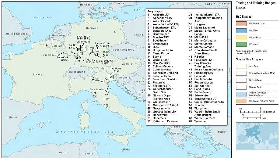 Amerykańskie bazy treningowe w Europie