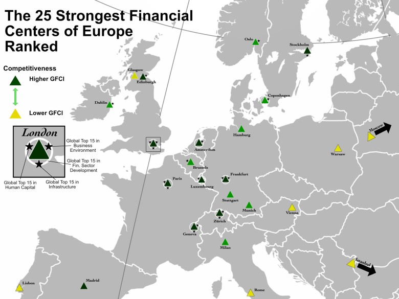 Najsilniejsze centra finansowe Europy
