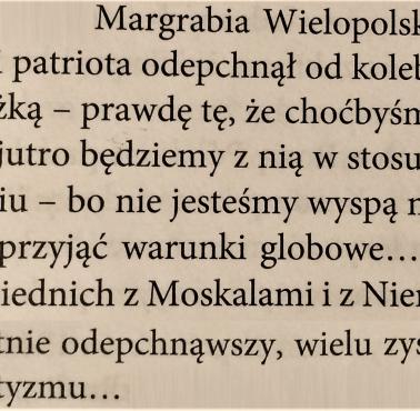 Cyprian K. Norwid o margrabim Wielopolskim