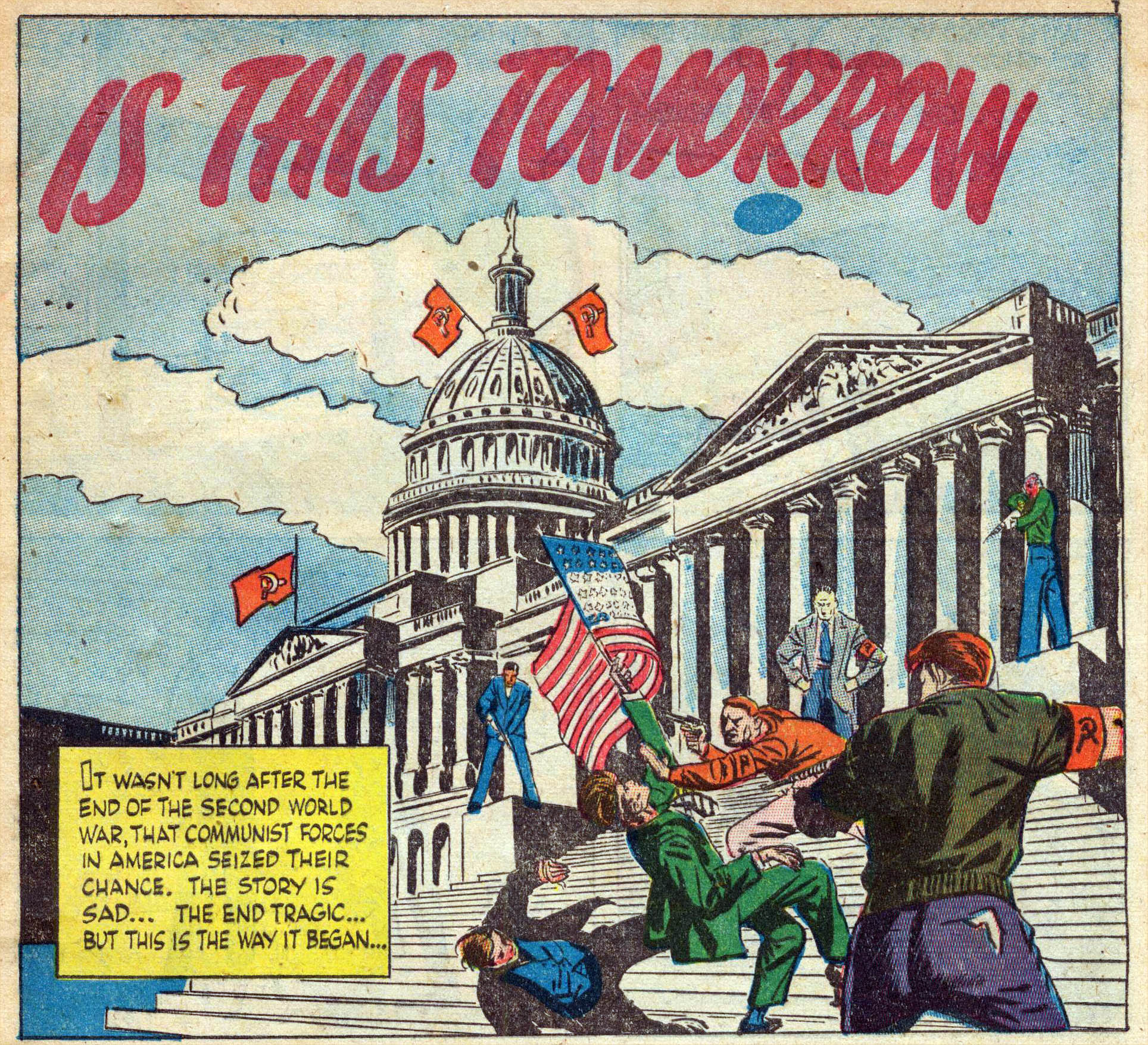 Amerykański komiks z roku 1947 opisujący wydarzenia roku 2021