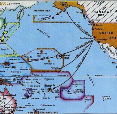 Geopolityka: Ekspansja USA, Japonii i Europy w basenie Pacyfiku pod koniec XIX i na początku XX wieku