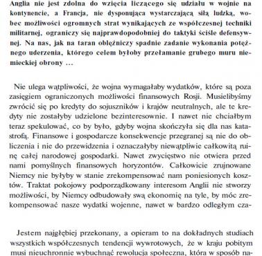 Minister spraw wewnętrznych Imperium Rosyjskiego Piotr Durnowo pisze do cara Mikołaja II w lutym 1914