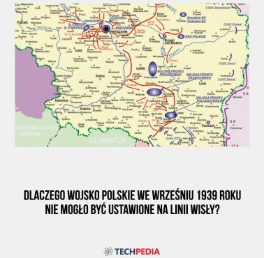 Dlaczego Wojsko Polskie we wrześniu 1939 roku nie mogło być ustawione na linii Wisły?