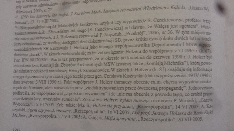 Jerzy Holzer, historyk, prof. UW, w 1965 współpracownik Departamentu I MSW, współtworzył Solidarność UW