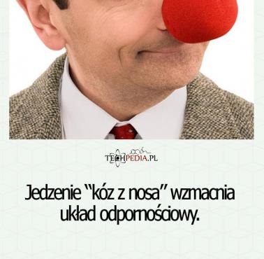 Jedzenie “kóz z nosa” wzmacnia ...