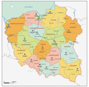 Alternatywna mapa Polski po II wojnie