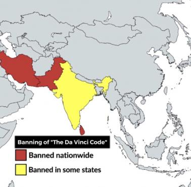 Kraje, w których „Kod Leonarda da Vinci” jest zakazany