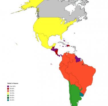 Wiara w niebo i życie pozagrobowe w obu Amerykach